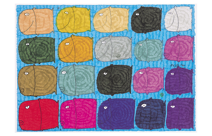 いろいろな色のさかな