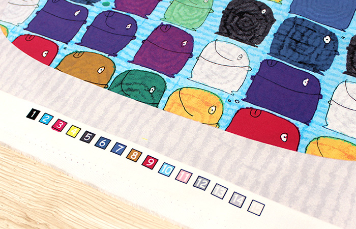 いろいろな色のさかな