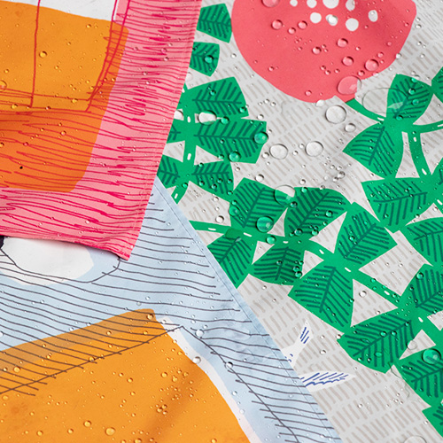 汚れが付きにくい撥水加工素材