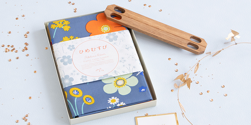 ふろしきと合わせて贈りたいパッチン・リング