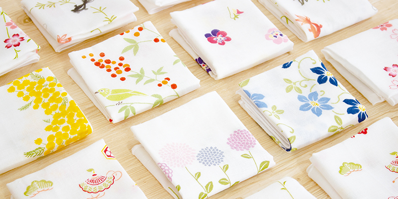ふろしきと合わせて贈りたいはんかち・手拭い