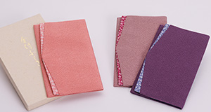 ちりめん桜小紋金封ふくさ