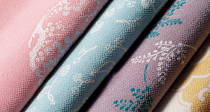 唐長 正絹ちりめん友禅