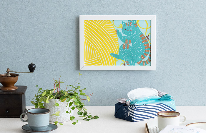 ティッシュカバーやクッションカバー使い