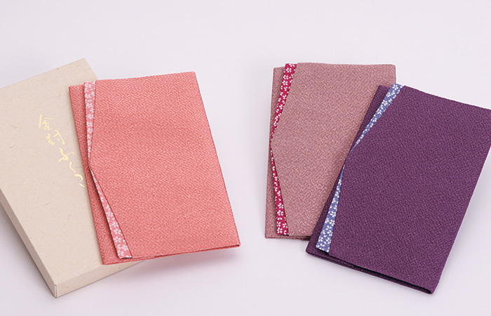 ちりめん桜小紋金封ふくさ