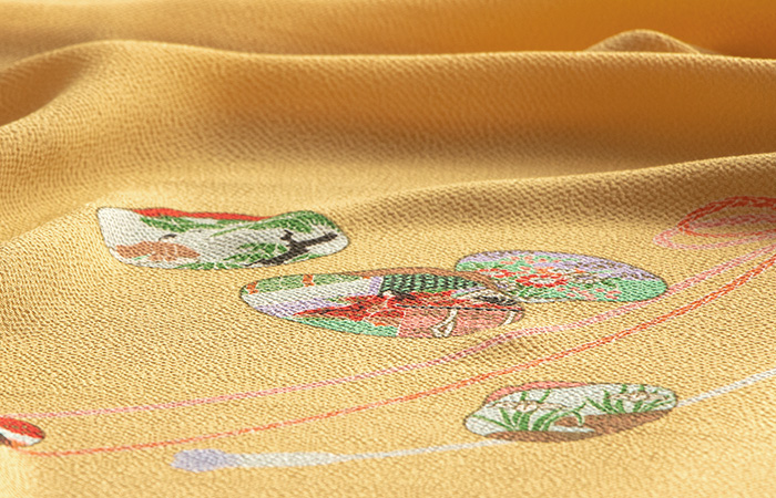 正絹ちりめん友禅