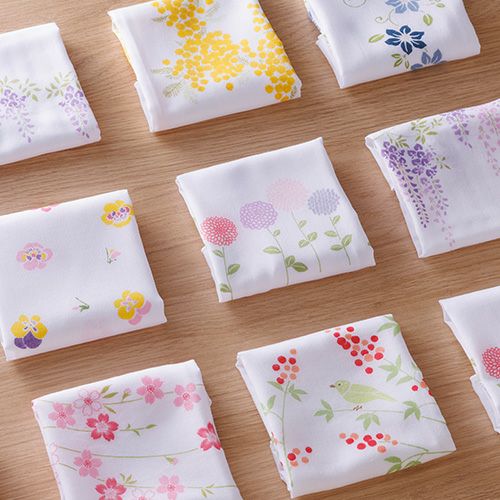 ガーゼ手ぬぐい【袋入】満開桜 ピンク | ふろしき むす美 オンライン