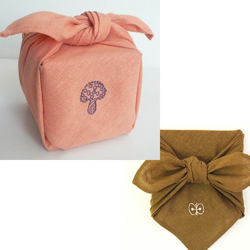 50 ミナ ペルホネン リネン刺繍【数量限定】 polka ブラウン 50 ミナ ペルホネン リネン刺繍【数量限定】 polka ブラウン