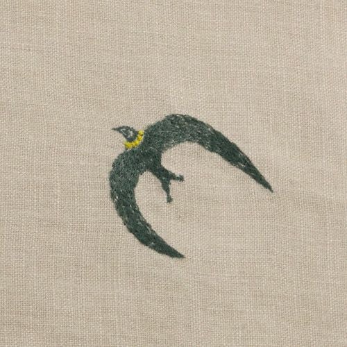 2020SS mina perhonen ミナペルホネン ribbon bird ブラウス 38/ピンク 刺繍 リネン【2400013094337】 mina perhonen - 2020SS mina perhonen ミナペルホネン ribbon bird
