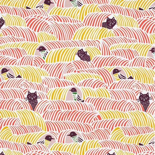 ねこととり ピンク