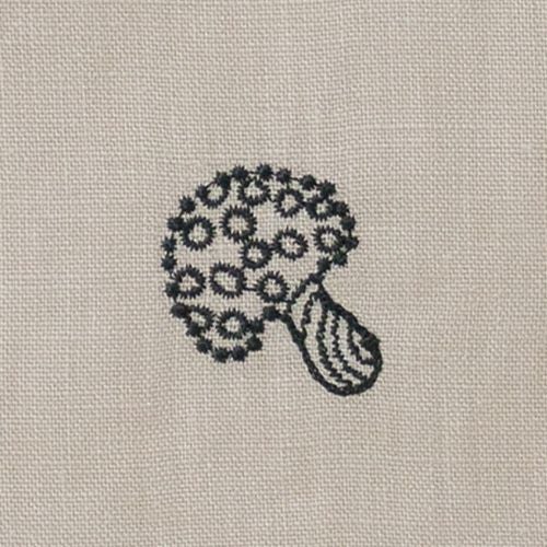 50 ミナ ペルホネン リネン刺繍【数量限定】 polka ライトグレー 50 ミナ ペルホネン リネン刺繍【数量限定】 polka ライトグレー