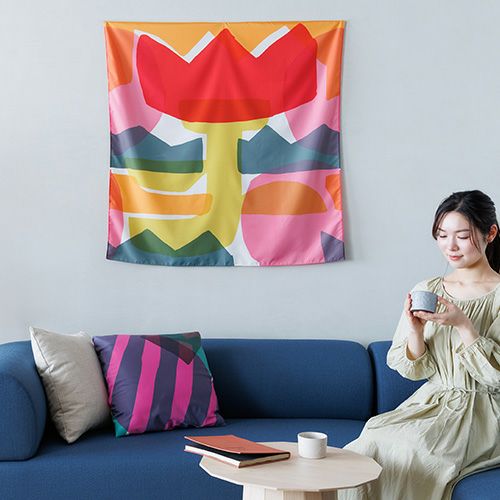 100 アクアドロップリサイクル ダブルフェイス 鈴木マサル TULIP オレンジミックス (撥水加工)